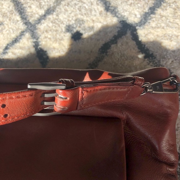 Phillip Lim cognac Lynus Portfolio bag with fur - Picture 5 of 8